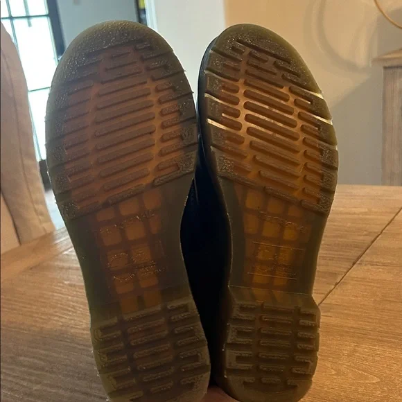 Dr. Martens Black Leather Boots with Yellow Stitching - Picture 7 of 7